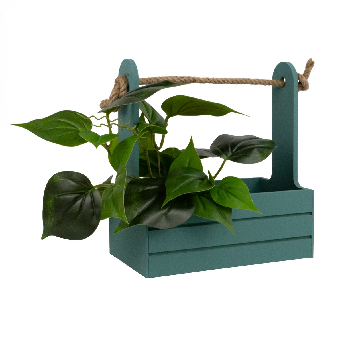 Корзина (дерево), 21х12х23см, изумрудный в интернет-магазине флористических аксессуаров Азалия Декор