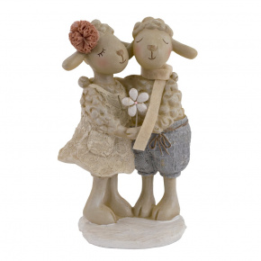 Сувенир Овечки (полирезин), H18,5x11,5x8см, кремовый в интернет-магазине флористических аксессуаров Азалия Декор