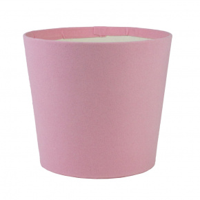 Кашпо для цветов (картон, бархат), D14xH13см, розовый в интернет-магазине флористических аксессуаров Азалия Декор