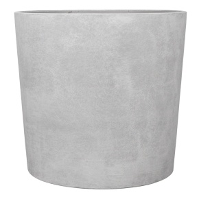 Кашпо Замша (бетон), D37xH33см, 25л, белый в интернет-магазине флористических аксессуаров Азалия Декор