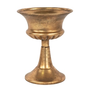 Вазон (металл), D16xH20,5см, золотой в интернет-магазине флористических аксессуаров Азалия Декор