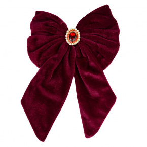 Украшение Бант, 28х18х2,5см, красный в интернет-магазине флористических аксессуаров Азалия Декор