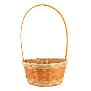 Корзина плетеная (бамбук), 24x20x11xH38см, зеленый в интернет-магазине флористических аксессуаров Азалия Декор