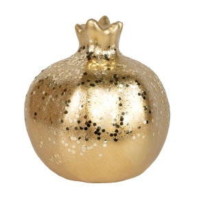 Сувенир Гранат (керамика), Н11х10х9,5см, золотой в интернет-магазине флористических аксессуаров Азалия Декор