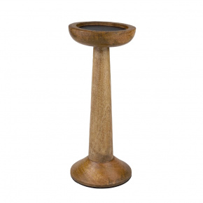 Подсвечник (дерево), H26х11см, в асс., коричневый в интернет-магазине флористических аксессуаров Азалия Декор