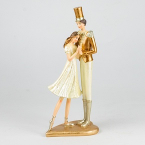 Сувенир Пара (полирезин), Н25,5х11х7,5см, золотой в интернет-магазине флористических аксессуаров Азалия Декор