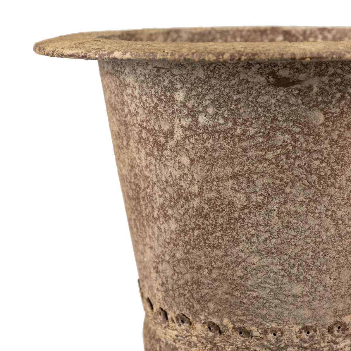 Вазон (металл), D25xH33см, бронзовый в интернет-магазине флористических аксессуаров Азалия Декор