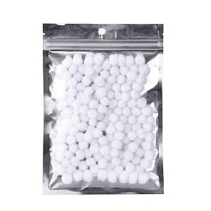 Шарики в пакете  150 шт. (пеноласт), D1,2см, белый в интернет-магазине флористических аксессуаров Азалия Декор