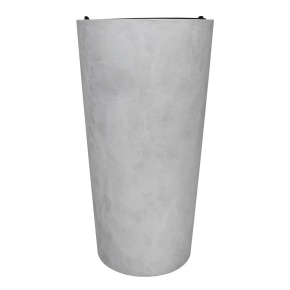 Кашпо Замша (бетон), D30,5xH58см, 34л, белый в интернет-магазине флористических аксессуаров Азалия Декор