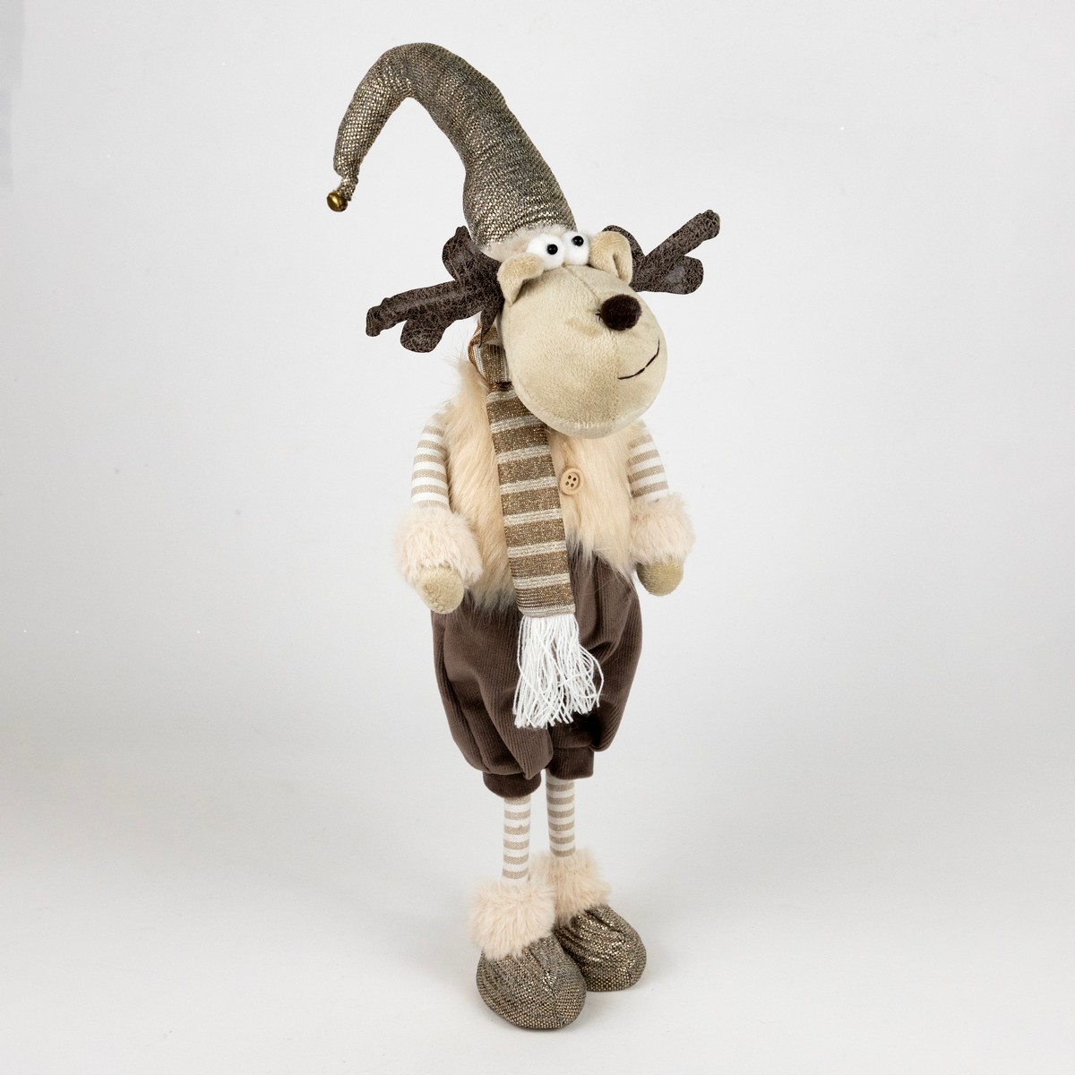 Сувенир Лось Мальчик/Девочка, Н46х16х16см, в асс., коричневый в интернет-магазине флористических аксессуаров Азалия Декор