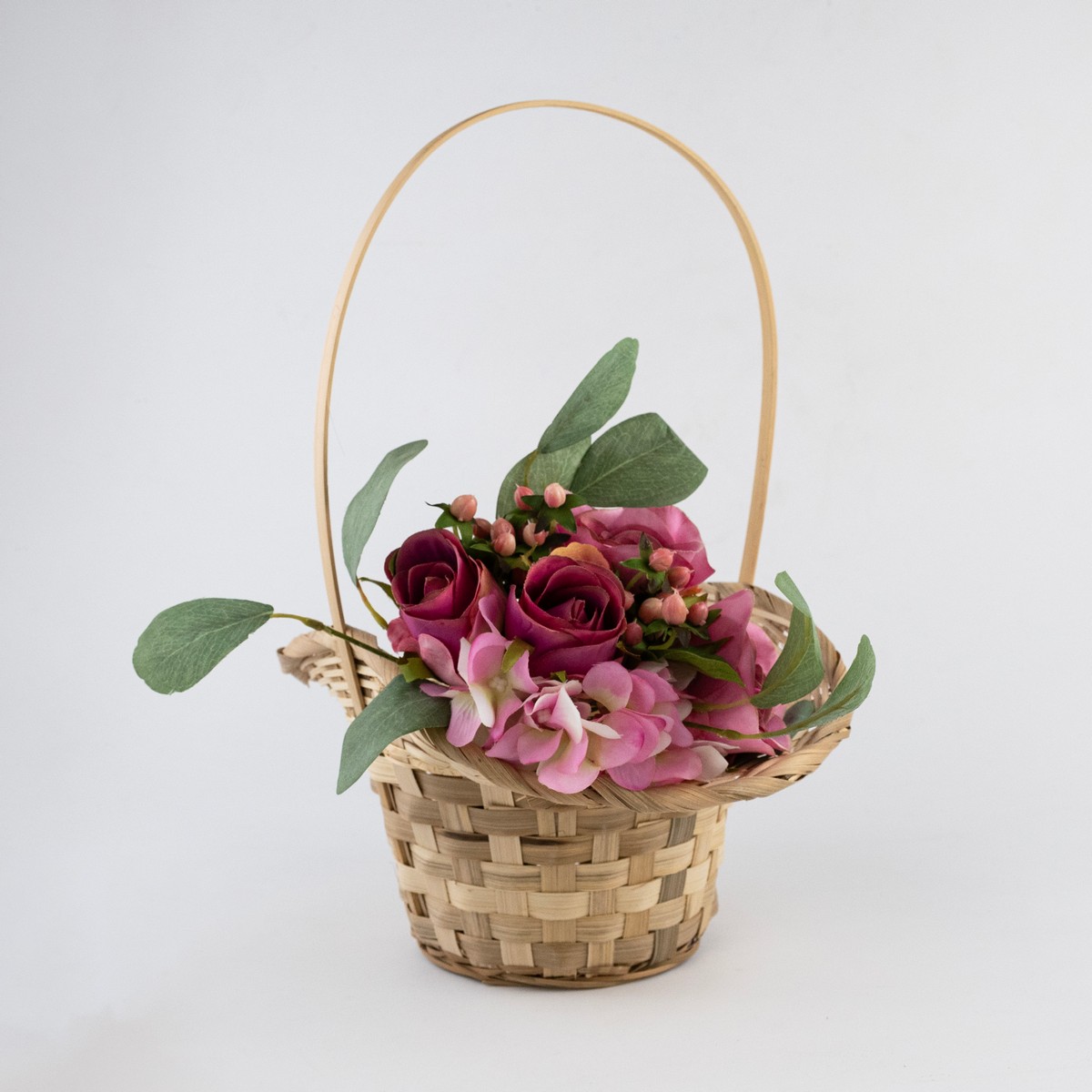 Корзина плетеная Шляпа (бамбук), D15x14/10xH33см, натуральный в интернет-магазине флористических аксессуаров Азалия Декор