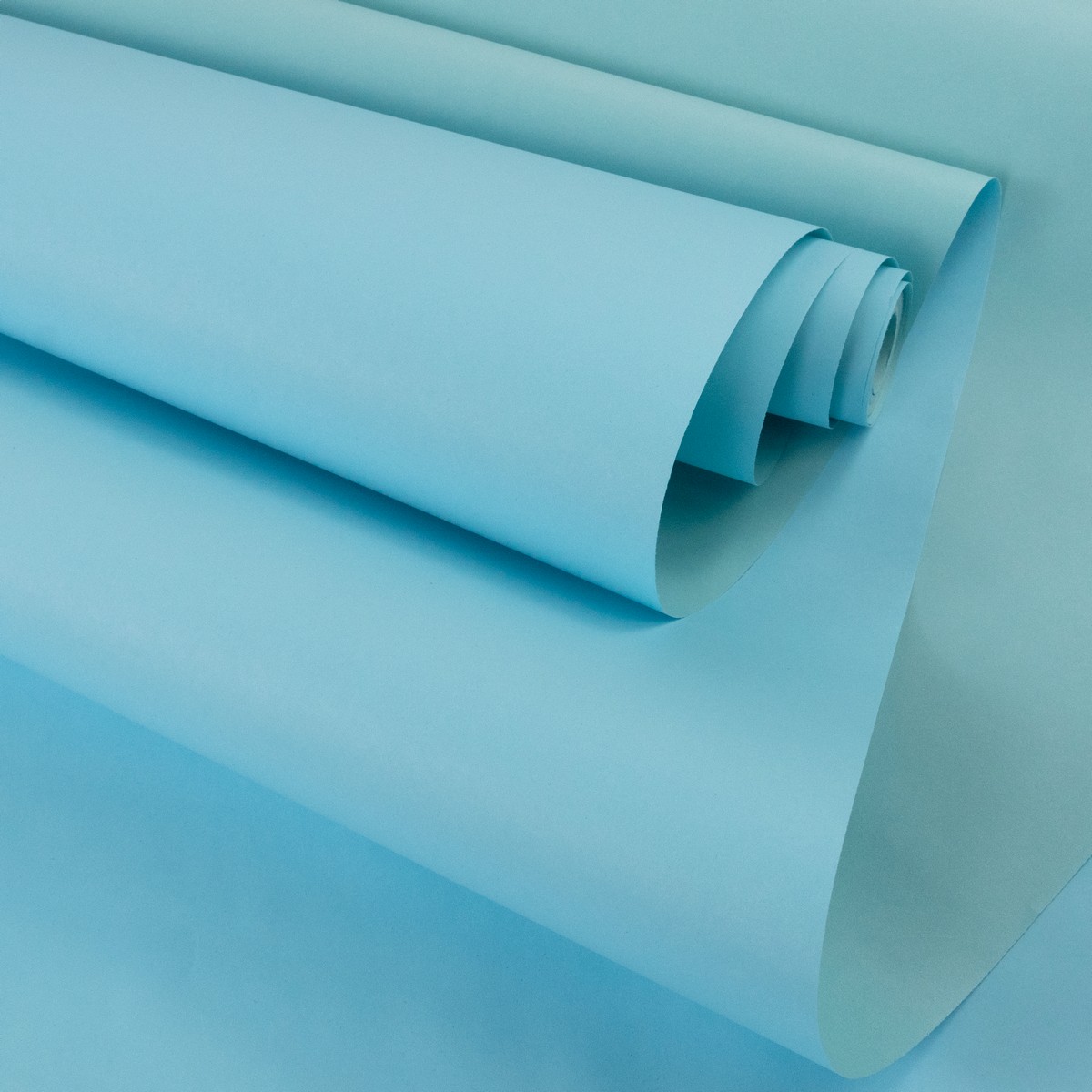 Бумага упаковочная крафт двусторонняя 60гр, 68 см 10 м, мятный/изумрудный в интернет-магазине флористических аксессуаров Азалия Декор