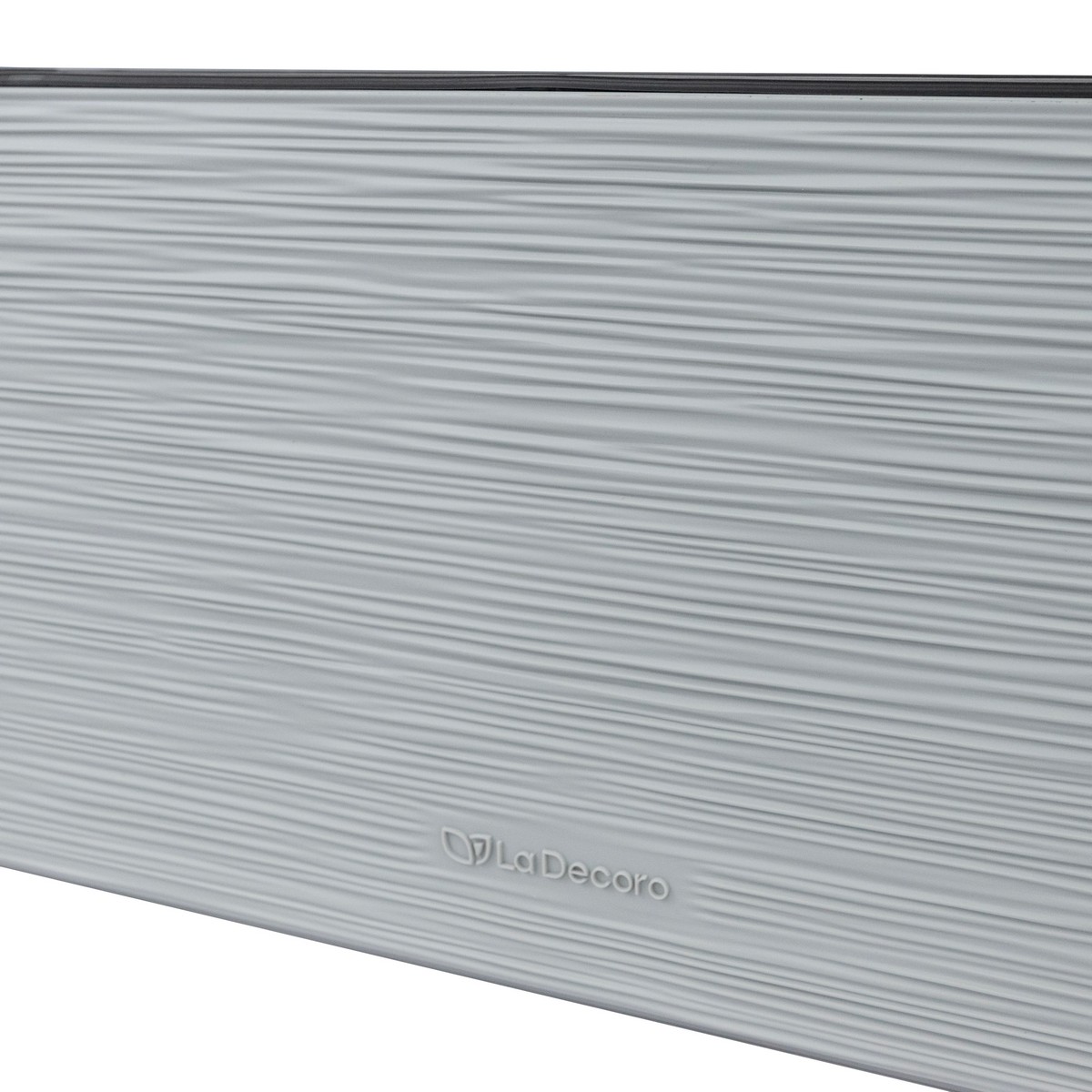 Кашпо балконное со вставкой Ля Декоро (пластик), 50,5х19,5xH19см, 10л, серый в интернет-магазине флористических аксессуаров Азалия Декор