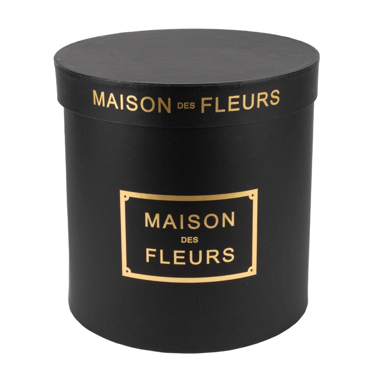 Набор коробок подарочных круглых 3шт., D24xH24см, черный в интернет-магазине флористических аксессуаров Азалия Декор