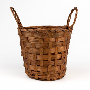 Кашпо плетеное (бамбук), D14,5хH11см, коричневый в интернет-магазине флористических аксессуаров Азалия Декор