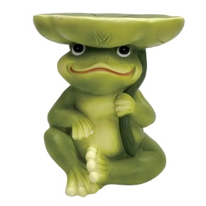 Садовая фигура Лягушка (магнезия), H32x27,5x26см, зеленый в интернет-магазине флористических аксессуаров Азалия Декор