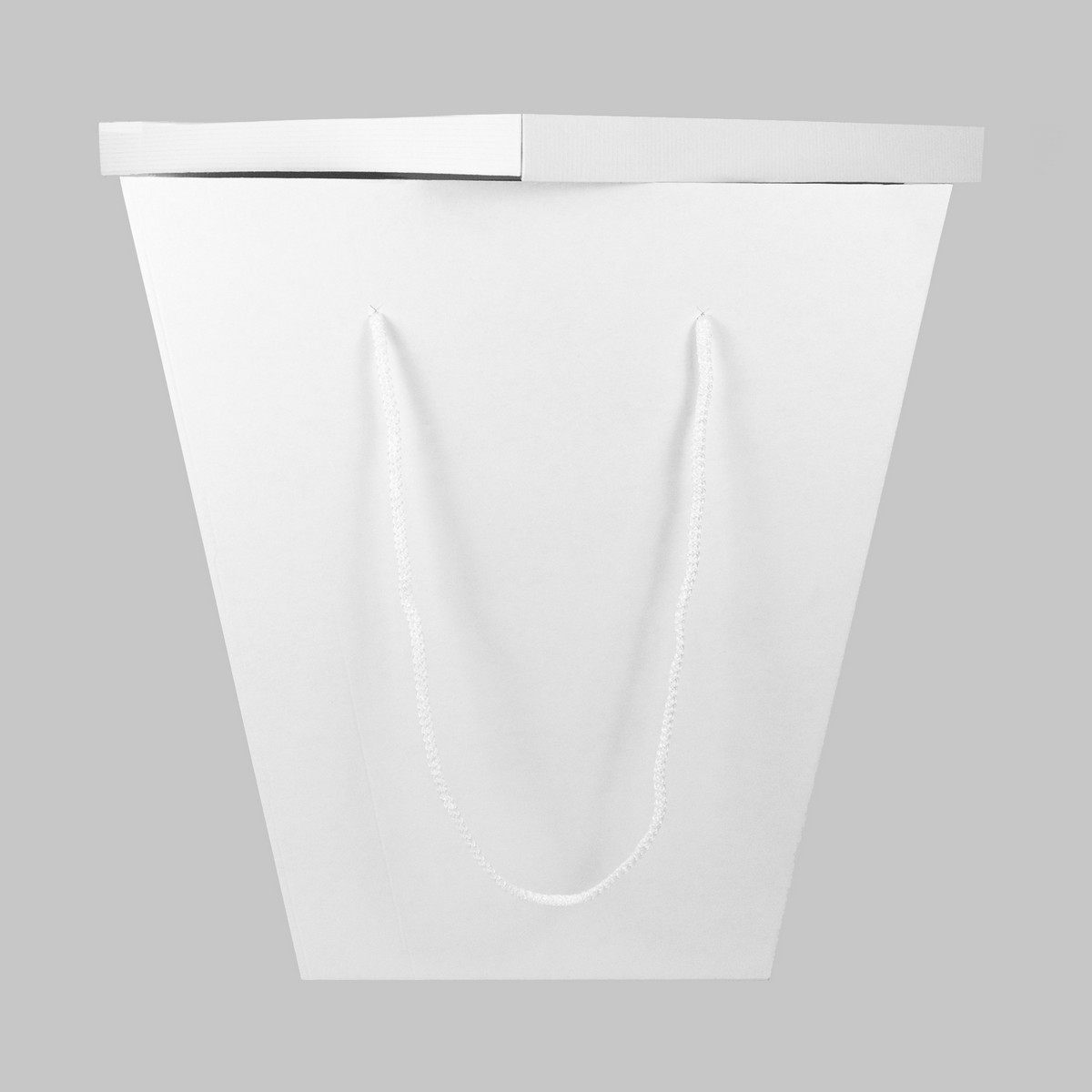 Коробка для букета 32х50х55см, с крышкой, белый, (в уп. 10 шт.) в интернет-магазине флористических аксессуаров Азалия Декор