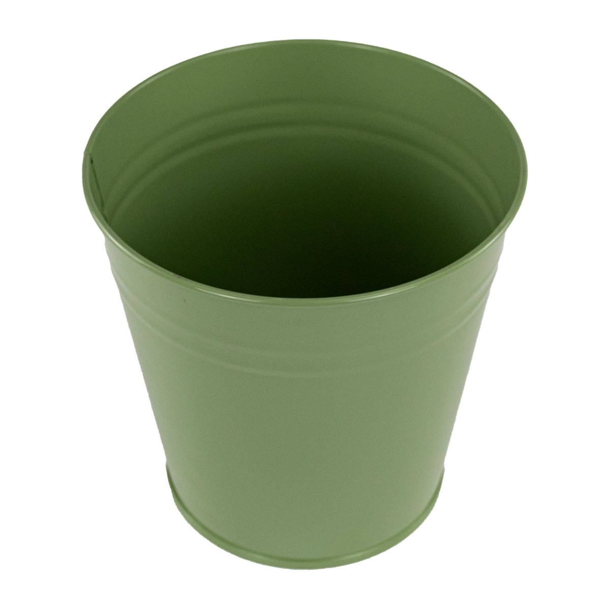 Ваза (металл), D21xH20,5см, оливковый в интернет-магазине флористических аксессуаров Азалия Декор