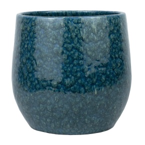 Кашпо (керамика), D26xН24см, синий в интернет-магазине флористических аксессуаров Азалия Декор