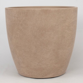 Кашпо Замша (бетон), D30xH28см, 13л, кремовый в интернет-магазине флористических аксессуаров Азалия Декор