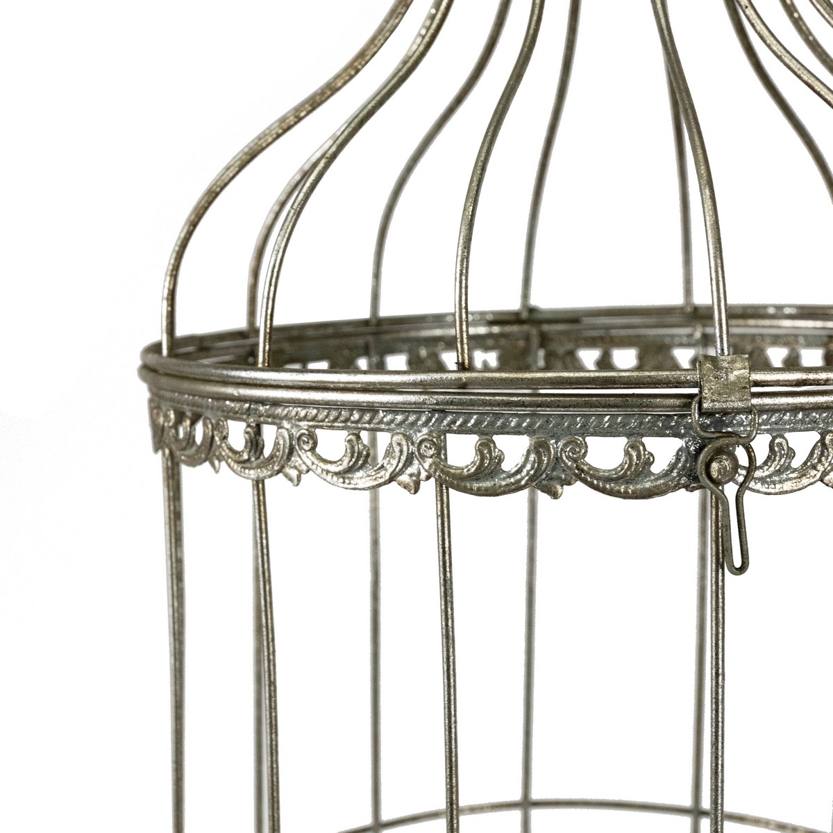 Набор клеток 2шт. (металл), D24хH53см, серебряный в интернет-магазине флористических аксессуаров Азалия Декор