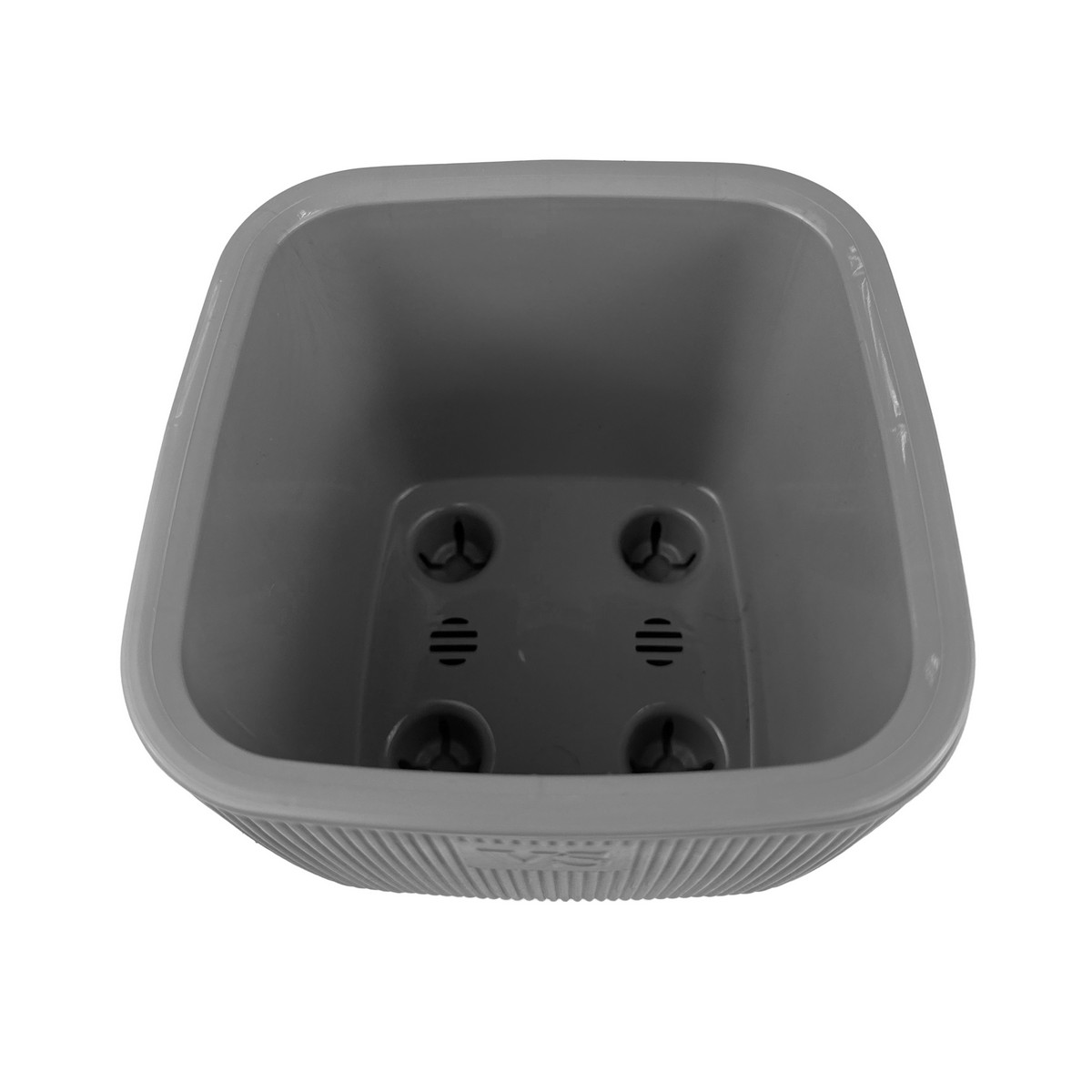 Кашпо Фабио (пластик), D14xH14см, 1,95л, серый в интернет-магазине флористических аксессуаров Азалия Декор