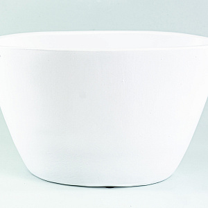 Кашпо Лодка (керамика), 28xН16см, белый в интернет-магазине флористических аксессуаров Азалия Декор