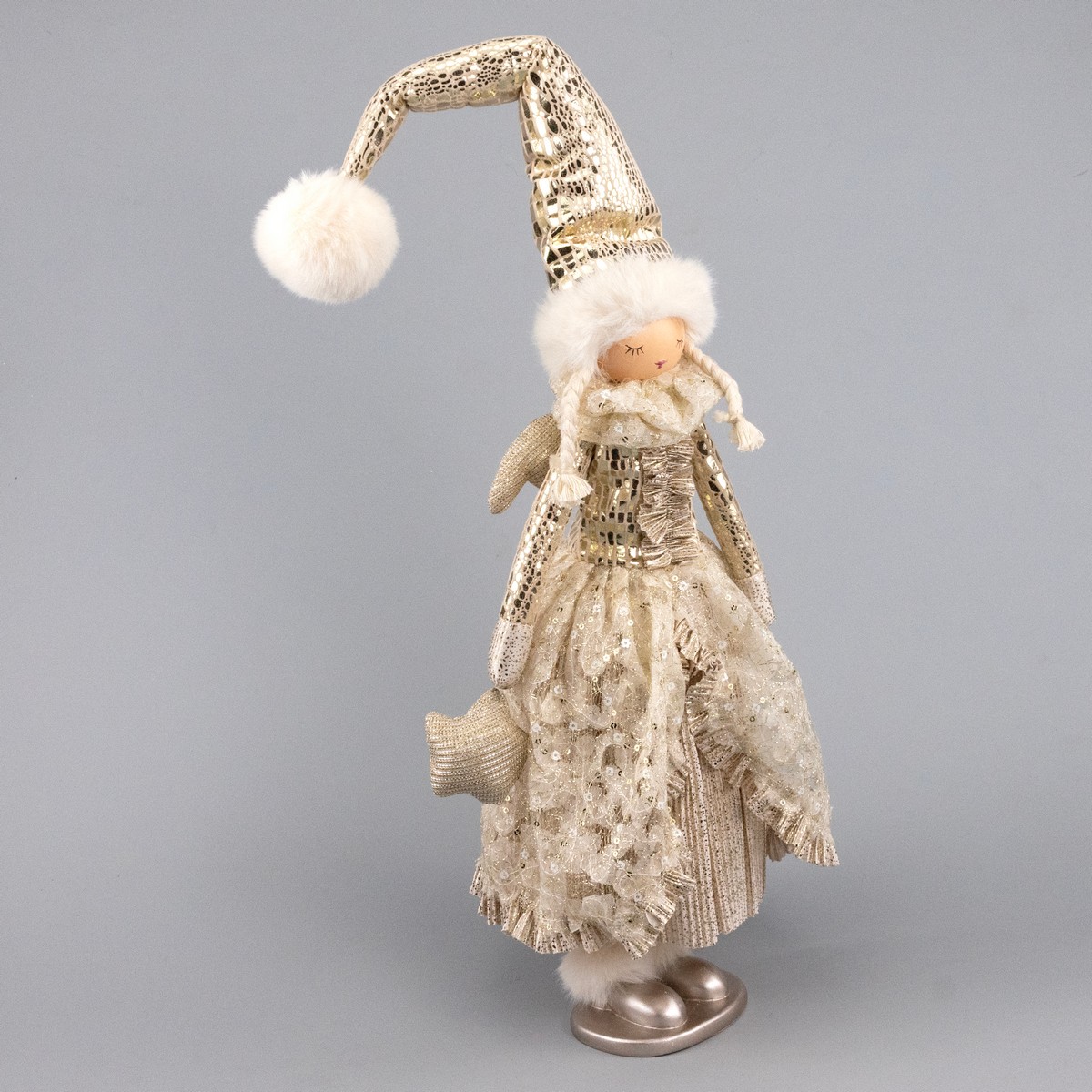 Сувенир Фея, Н69х25х20см, шампань в интернет-магазине флористических аксессуаров Азалия Декор