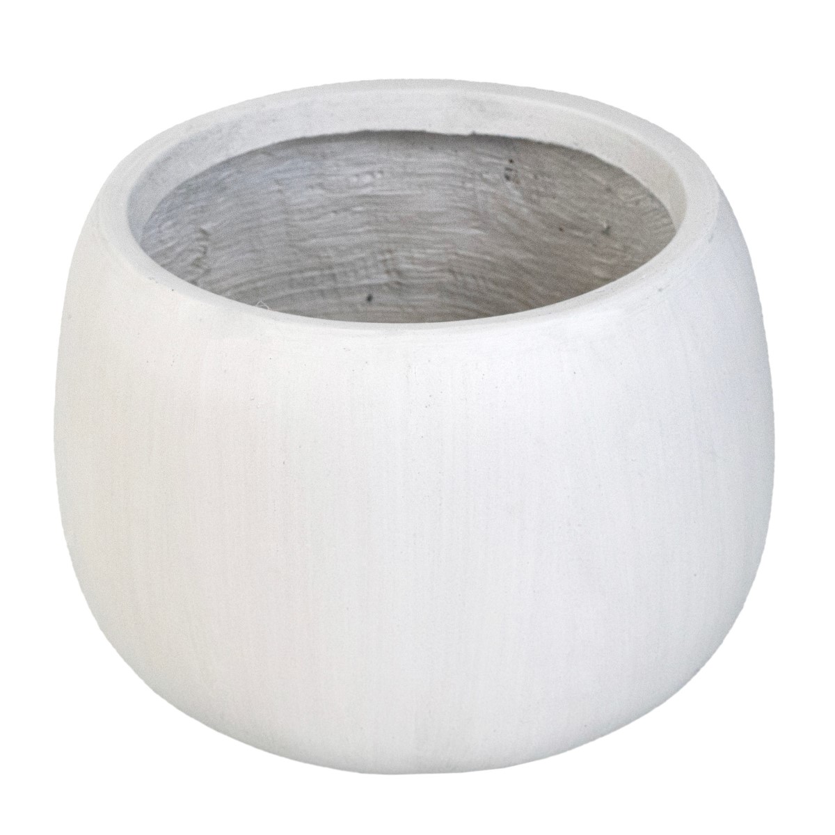 Кашпо Стоун (файбергласс), D42xH29см, белый в интернет-магазине флористических аксессуаров Азалия Декор