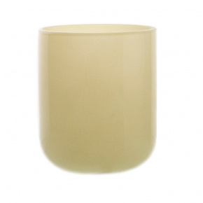 Подсвечник Энрике (стекло), D9xH9,5см, кремовый в интернет-магазине флористических аксессуаров Азалия Декор