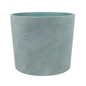 Кашпо Замша (бетон), D14xH13см, 1,4л, бирюзовый в интернет-магазине флористических аксессуаров Азалия Декор