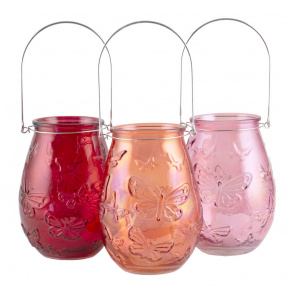 Подсвечник (стекло), H17xD12см, в асс., цв. в асс. в интернет-магазине флористических аксессуаров Азалия Декор