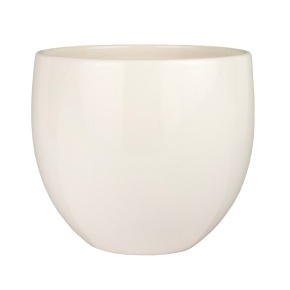 Кашпо Бергамо (керамика), D15xH14см, кремовый в интернет-магазине флористических аксессуаров Азалия Декор