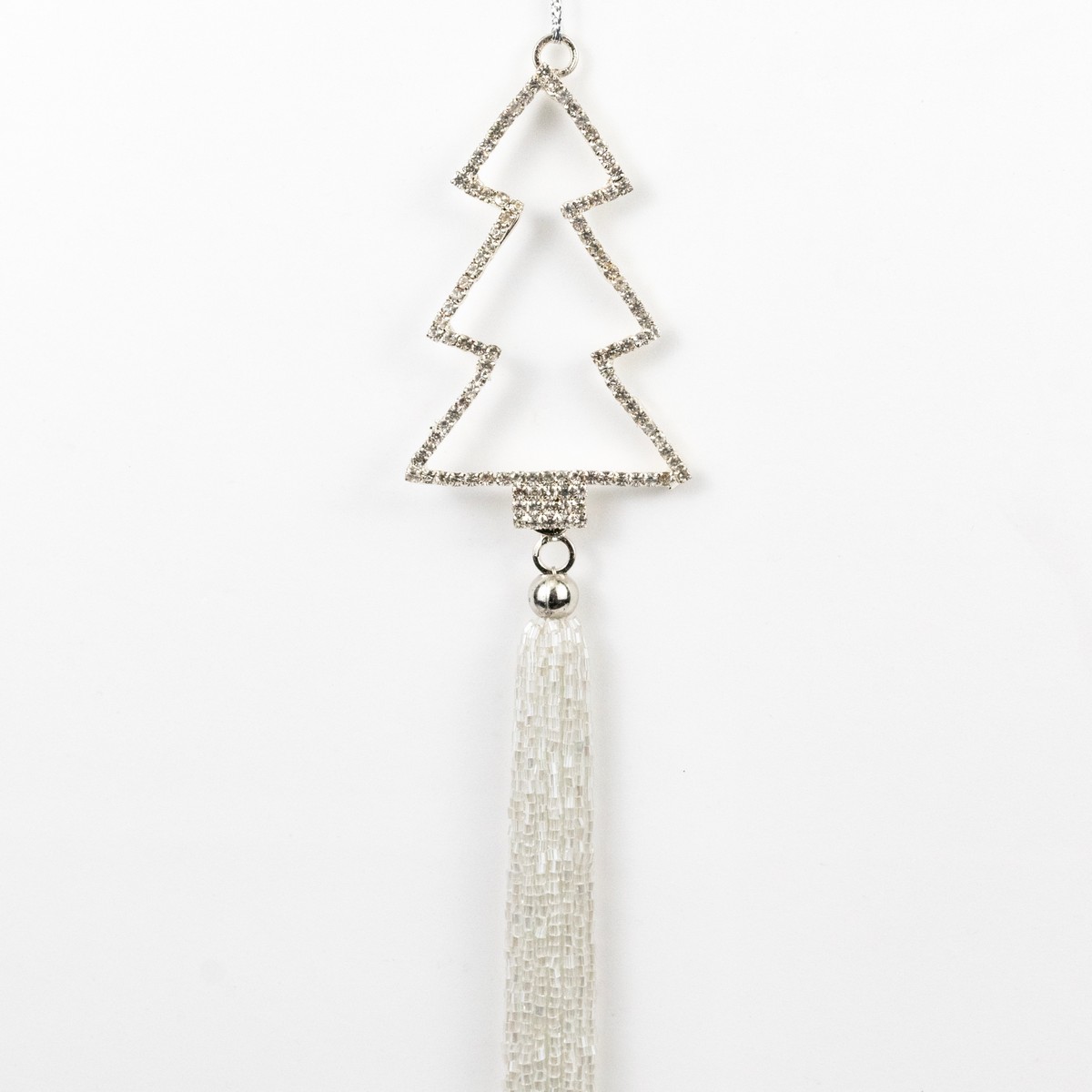 Украшение подвесное (металл), 25х8см, в асс, серебряный в интернет-магазине флористических аксессуаров Азалия Декор