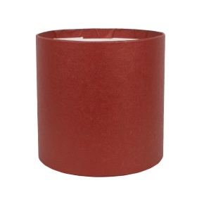Коробка подарочная круглая без крышки, D12xH12 см, вишневый в интернет-магазине флористических аксессуаров Азалия Декор
