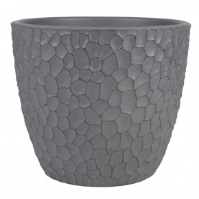 Кашпо Манго (бетон), D36xH33см, 22л, серый в интернет-магазине флористических аксессуаров Азалия Декор
