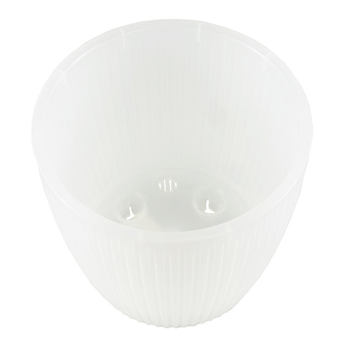 Кашпо со вставкой Эви (пластик), D17.5xH15.5см, 3л, прозрачный в интернет-магазине флористических аксессуаров Азалия Декор