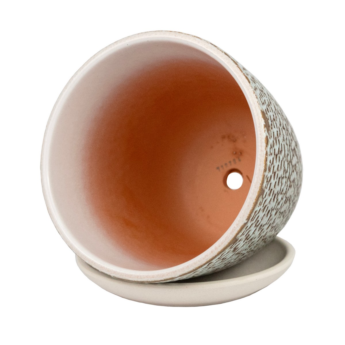 Цв. горшок с поддоном Антик (керамика), D18xH15см, 2,3л, цв. в асс. в интернет-магазине флористических аксессуаров Азалия Декор