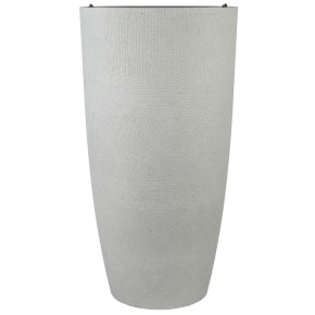 Кашпо Деним (бетон), D36xH70см, 50л, серый в интернет-магазине флористических аксессуаров Азалия Декор