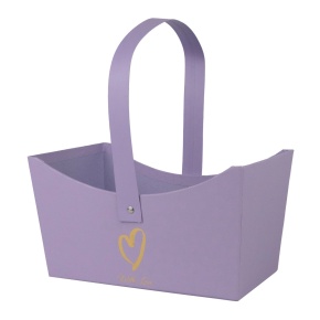 Сумка для цветов, 20х12,7х11см, сиреневый в интернет-магазине флористических аксессуаров Азалия Декор