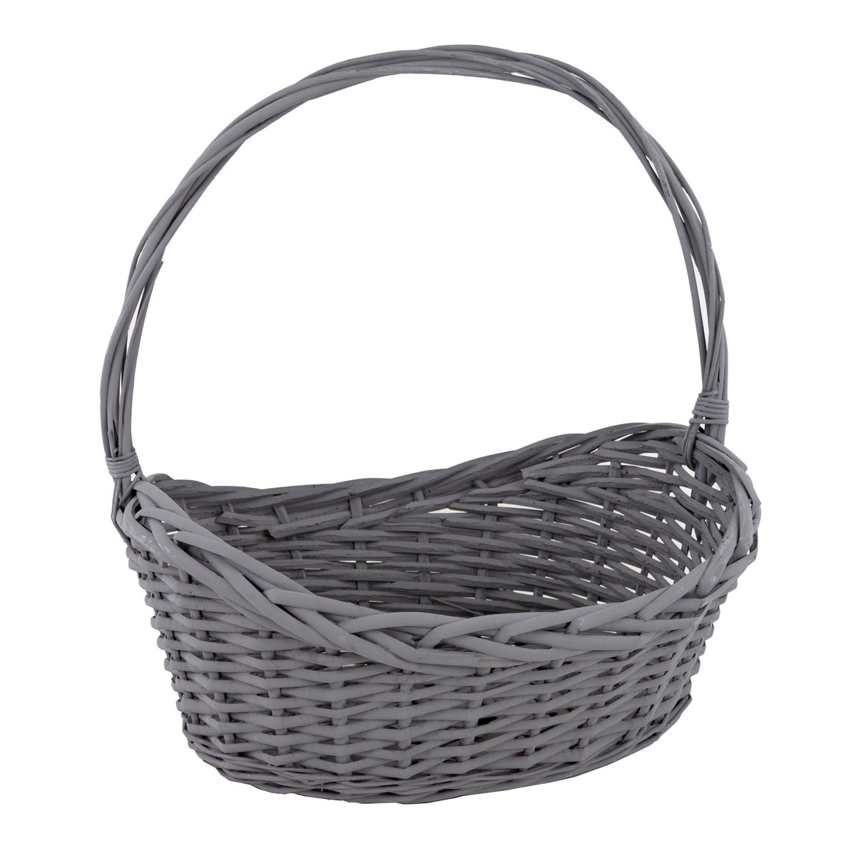 Набор корзин плетеных 3шт. (ива), 48x34x16/21xH49см, темно-серый в интернет-магазине флористических аксессуаров Азалия Декор