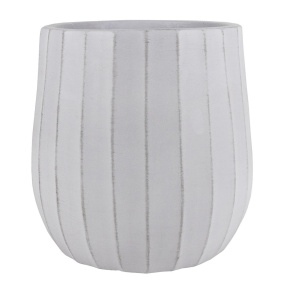 Кашпо Риб (файбергласс), D32xH32см, серый в интернет-магазине флористических аксессуаров Азалия Декор