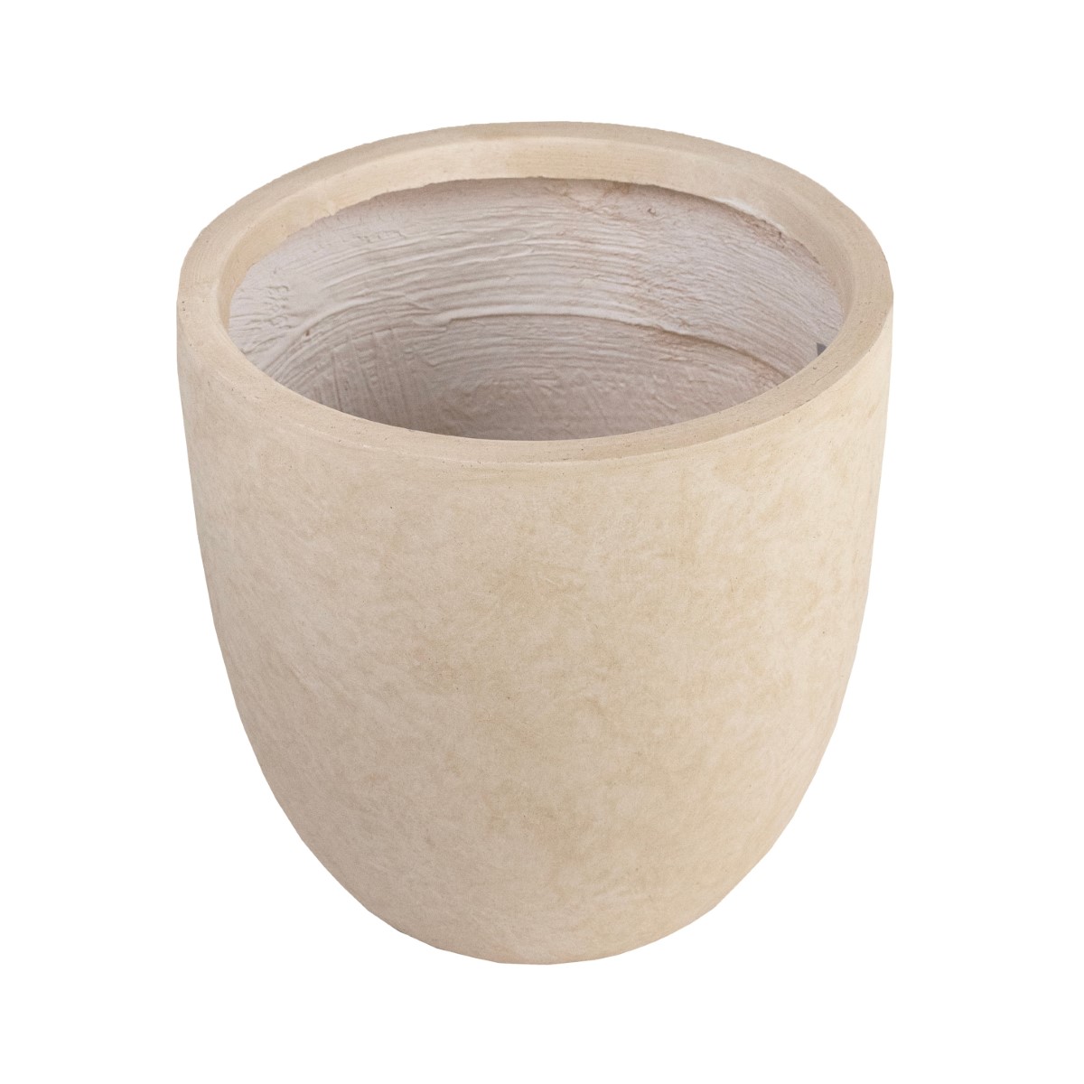Кашпо Стоун (файбергласс), D28xH27,5см, кремовый в интернет-магазине флористических аксессуаров Азалия Декор