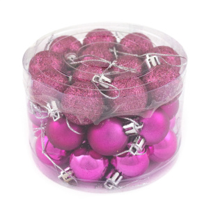 Набор шаров в тубе 36шт. (пластик), D3см, фиолет. в интернет-магазине флористических аксессуаров Азалия Декор