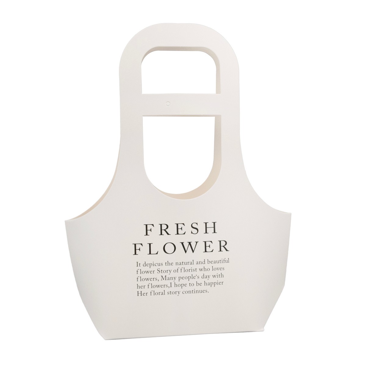 Пакет для цветов водостойкий (бумага), 17x7,5x32,5см (в уп. 10шт.), белый в интернет-магазине флористических аксессуаров Азалия Декор