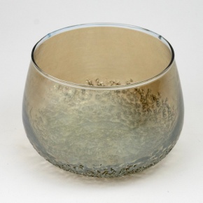 Подсвечник Стакан (стекло), Н8,5х11см, коричневый в интернет-магазине флористических аксессуаров Азалия Декор