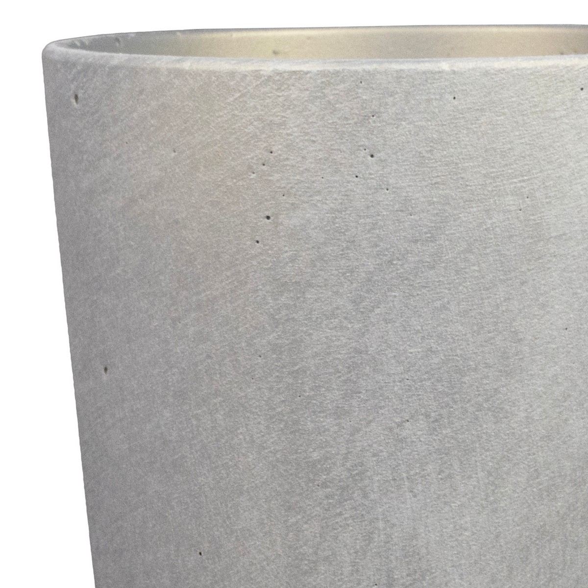 Кашпо Аура (бетон), D14xH13см, 1,4л, белый в интернет-магазине флористических аксессуаров Азалия Декор