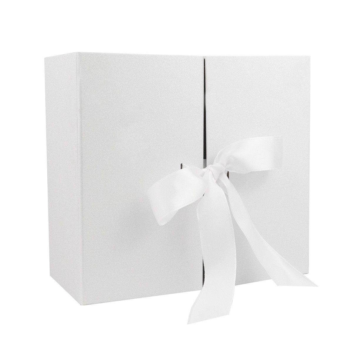Коробка подарочная (картон), 21х19хН9см, белый в интернет-магазине флористических аксессуаров Азалия Декор