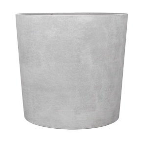 Кашпо Замша (бетон), D27xH26см, 10,5л, белый в интернет-магазине флористических аксессуаров Азалия Декор