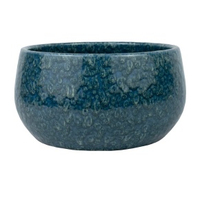 Кашпо (керамика), D24xН12см, синий в интернет-магазине флористических аксессуаров Азалия Декор